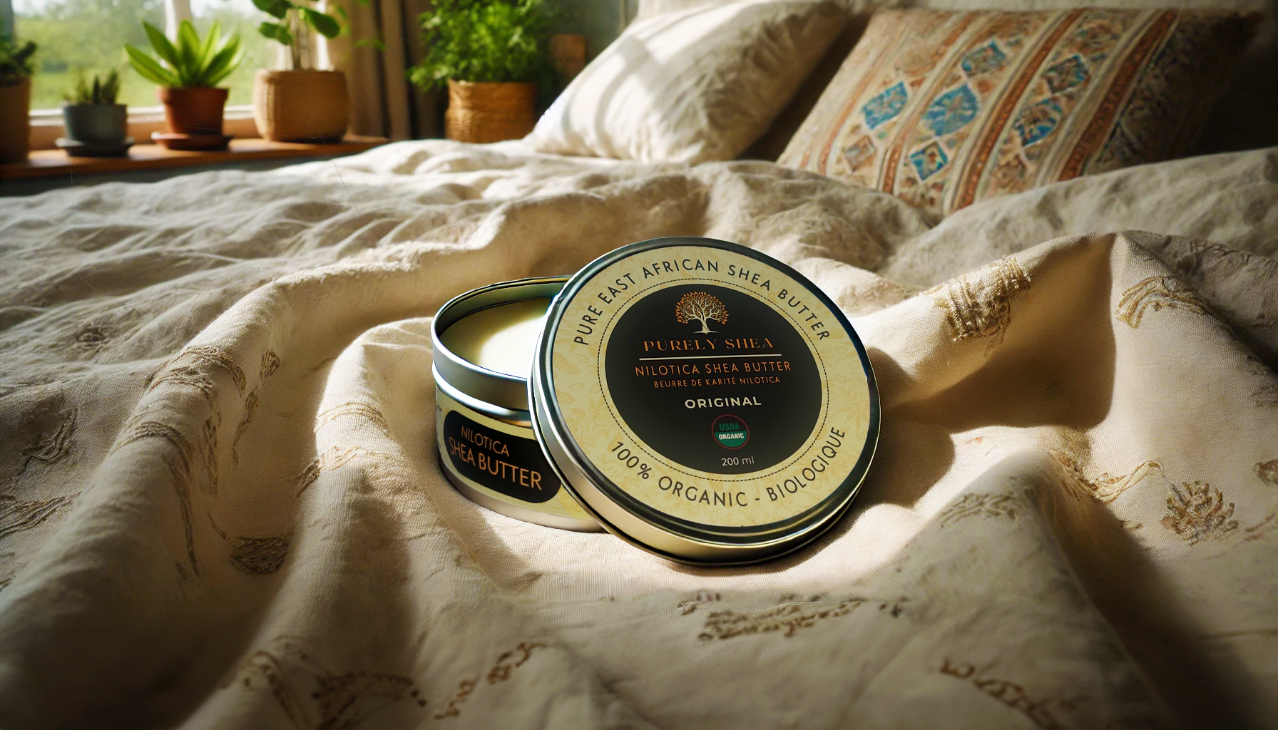 Shea butter on Bed