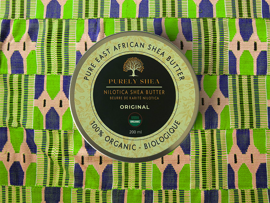 Purely Shea on African Cloth